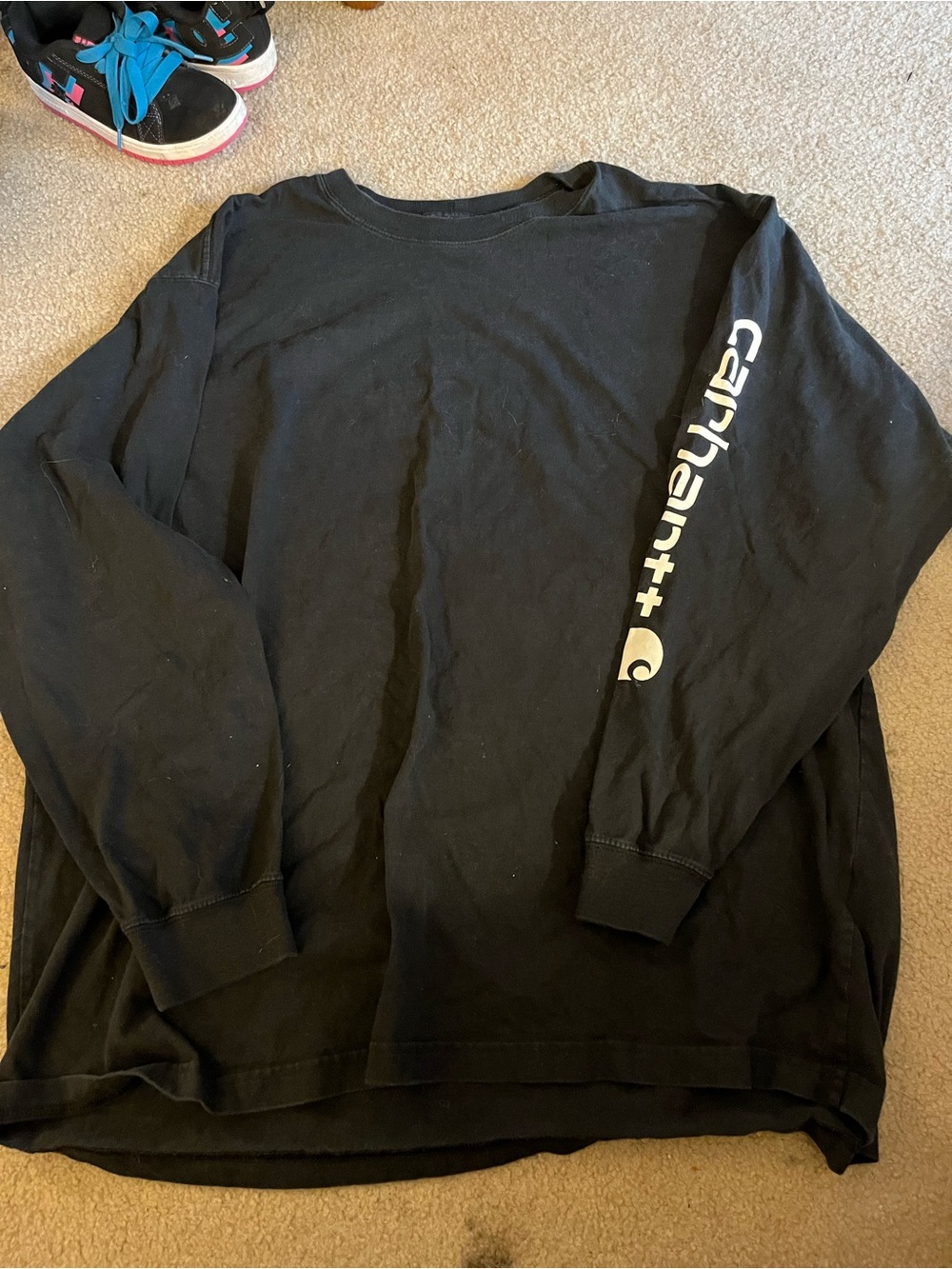 Carhartt Black Long Sleeve Logo Shirt